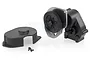 HSP RC4/Kulak crawler gearbox assembly with black plastic housing, metal motor plate, spur gear, and separate cover with two screws.
