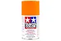 A 100ml can of Tamiya TS-98 Pure Orange lacquer spray paint for plastic models, featuring the Tamiya logo on a white label.