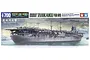 Tamiya 1/700 scale Japanese Aircraft Carrier Zuikaku plastic model kit box art showing the ship at sea.
