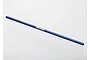 A blue anodized aluminium centre drive shaft for Traxxas RC vehicles, featuring the Traxxas logo printed in white.