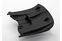 Black plastic rear diffuser part for Traxxas XO-1 RC car, shown from an angled top-down perspective.