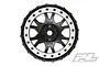 Pro-Line 4.0/5.5" Impulse Pro-Loc Black Rims - Grey Beadlocked Wheels 2Pcs 2763-03
