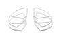 A set of four white plastic propeller guards for a DJI Phantom 3 drone, arranged symmetrically against a white background.