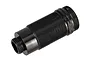 A black PTFE-coated aluminium shock body for Traxxas RC vehicles, featuring a threaded exterior for adjustable spring tension.