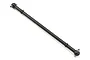 A single black metal center front drive shaft for a Losi DBXL-E RC vehicle, shown against a plain white background.