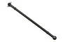 A black metal center rear drive shaft for a Losi DBXL-E RC vehicle, shown against a plain white background.