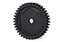A black 39-tooth 0.8 module spur gear for Traxxas RC vehicles, shown against a white background.