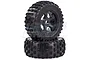 Rovan 4.7/5.5" 5IVE-T Bow-Tie Tyres on Black Rims - Beadlocked Wheels 2Pcs 97043