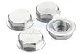 Rovan Silver Aluminium 18mm (24mm Hex) Flanged Serrated Wheel Nuts 4Pcs 97014