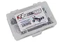 RC Screwz stainless steel screw kit for Traxxas Bandit XL-5 in a clear plastic storage box.