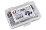 RC Screwz stainless steel screw kit for Traxxas Stampede 4x4 in a clear plastic compartment box.
