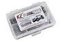 RC Screwz stainless steel screw kit for Axial SCX10 Honcho in a clear plastic compartment box.