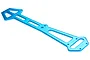 HSP Blue Aluminium Upper Chassis Plate 03002