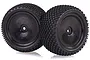 HSP 2.3" Mongoose Rear Knobby Tyres on Black Dish Rims - Wheels 2Pcs 60248