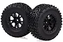 HSP 2.2/3.0" Storm Off Road Tyres on Black Rims - Glued Wheels 2Pcs 60707
