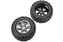 Xinlehong 2.2" Challenger Off Road Tyres on Grey Rims - Wheels 2Pcs 15-ZJ01