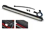Traxxas TRX-4 Rigid LED light bar with mounting hardware, zip tie, and wiring harness, plus two inset detail shots showing the side and Rigid branding.