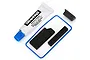 Traxxas TRX-4 receiver box seal kit including a tube of silicone grease, a blue rubber O-ring, and black foam seals.