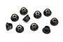 Traxxas 4mm Black Steel Flanged Serrated Nyloc Nuts 10Pcs 8347