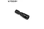 A black metal 1/4 inch drive adapter for 3.5mm tool tips by Vanquish Products, shown against a white background.