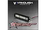A 2-inch Rigid Industries LED light bar with a black aluminium housing, featuring visible wiring and branding logos.