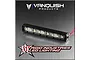 A black aluminium Rigid Industries 3-inch LED light bar for RC vehicles, featuring multiple LEDs and red and black power wires.