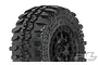 Pro-Line 2.2/3.0" Interco TSL SC Super Swamper Tyres on Black F-11 Rims - Glued Wheels 2Pcs 10103-11