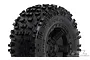 Pro-Line 2.8" Badlands Tyres on Black Desperado Rims - Glued Wheels 2Pcs 1173-13