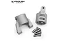 Vanquish Silver Aluminium Wraith/XR10 Steering Hub Carriers (C-Hub) Set 2Pcs VPS02005
