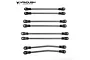 Vanquish 1/4" Stainless Steel Currie/SCX10 12.3" Wheelbase Linkage Upgrade Set 10Pcs VPS06731