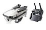 DJI Mavic Pro Platinum foldable drone in its folded state alongside its remote controller with a smartphone attached.