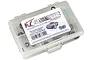 RC Screwz metal shielded bearing kit for Traxxas Slash 2wd in a clear plastic storage case.