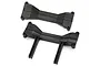 Two black plastic Traxxas TRX-4 inner fender braces shown from a top-down perspective on a white background.