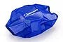 A blue Outerwears mesh chassis cover for an RC vehicle, featuring the white Outerwears logo on a semi-transparent fabric.