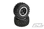 Pro-Line 4.0/5.5" X-Maxx MX43 Pro-Loc Tyres on Impulse Pro-Loc Black Bealock Rims 2Pcs 10131-13