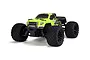ARRMA Granite 4x4 MEGA RC monster truck in green and black, shown from a front three-quarter angle against a white background.