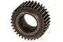 A single steel idler gear for an RC car, shown in a studio shot against a white background.