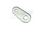 A small, oval-shaped metal throttle linkage plate with two holes, designed for Zenoah Walbro 2-stroke carburetors.
