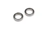 Two ARRMA metal shielded ball bearings shown from a top-down angle against a white background.