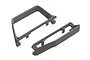 A pair of grey plastic ARRMA short course nerf bars for RC vehicles, shown from an isometric angle against a white background.