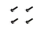 Four black ARRMA 1.6x6mm fine thread cap head screws arranged in a grid on a white background.