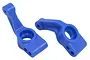 A pair of blue RPM RC rear hubs for Traxxas vehicles, shown against a white background.
