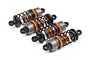HPI RS4 Orange Aluminium Threaded Shocks 4Pcs 114435