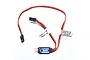 Castle Creations Quick Connect lead for Castle Link, featuring red and brown wiring, two servo-style connectors, and a central hub with labels.