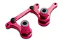 Traxxas pink anodized aluminium steering bellcrank and drag link assembly with pre-installed ball bearings.
