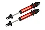 Traxxas X-Maxx Red Aluminium GTX Shocks Assembled w/o Springs 2Pc 7761R