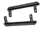 A pair of black plastic rock sliders for the Traxxas TRX-4 RC crawler, shown from a top-down perspective against a white background.