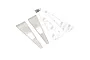 Yeah Racing TRX-4 Defender Stainless Steel Bonnet Hood Diamond Plate Set TRX4-020
