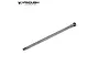 A single Vanquish VVD HD long axle drive shaft made of polished steel, shown against a white background with the Vanquish Products logo.