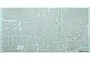 A Tamiya 1/35 scale Zimmerit coating sheet for a model Elefant tank, featuring various pre-cut textured adhesive panels on a light blue backing sheet.